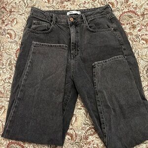 Black high waisted jeans from Zara size 8